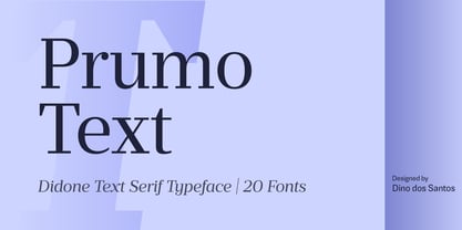 Prumo Text Font Poster 1